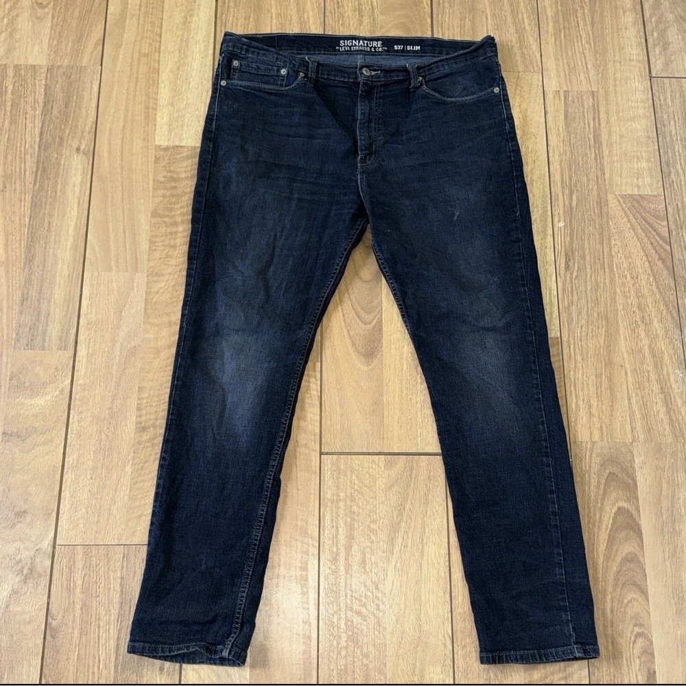 Men's Levi's Strauss Signature S37 Slim Fit Jeans Blue Size 36x32
